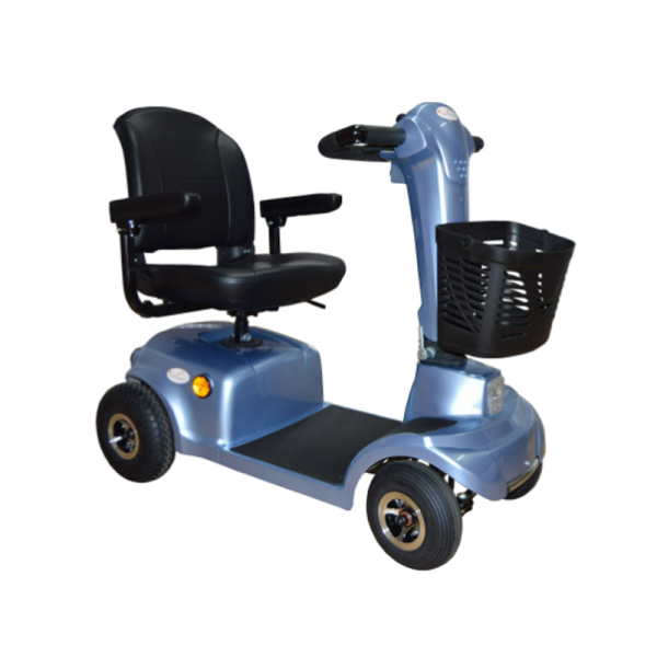 Trottinette électrique Eco Plus : Avec commande delta anti-fatigue, siège rotatif et support de bras rabattable